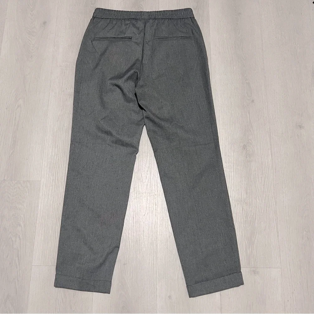 H&M Men’s Slim Fit Gray Crop Pull Up Trouser Pants NWT Pockets Business Casual